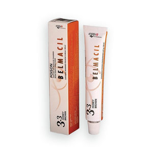 Belmacil Swiss Made Honey Brown tint for tinting lashes or brows. To be used by beauty professionals, estheticians, aestheticians, cosmetologists, lash artists, or brow artists only. 
